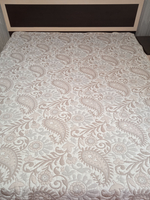 Покрывало жаккардовое двухстороннее Нежность 191-18 беж,серый евро (240х200)