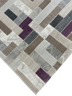 Ковер Platinium 36622A Grey/Lila Прямоугольник