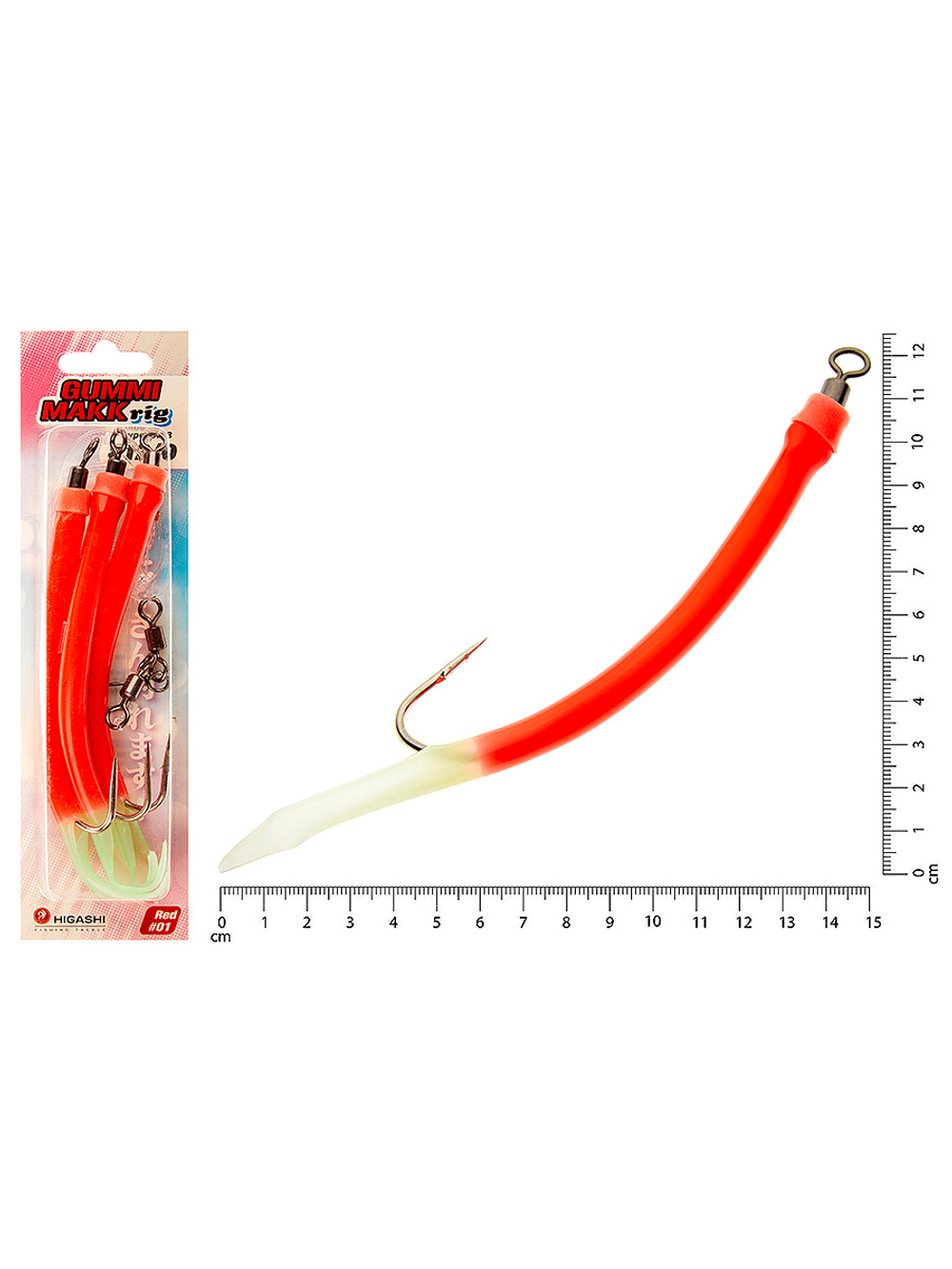 Оснастка HIGASHI Gummi Makk rig SB3 #06 Pink #6-0