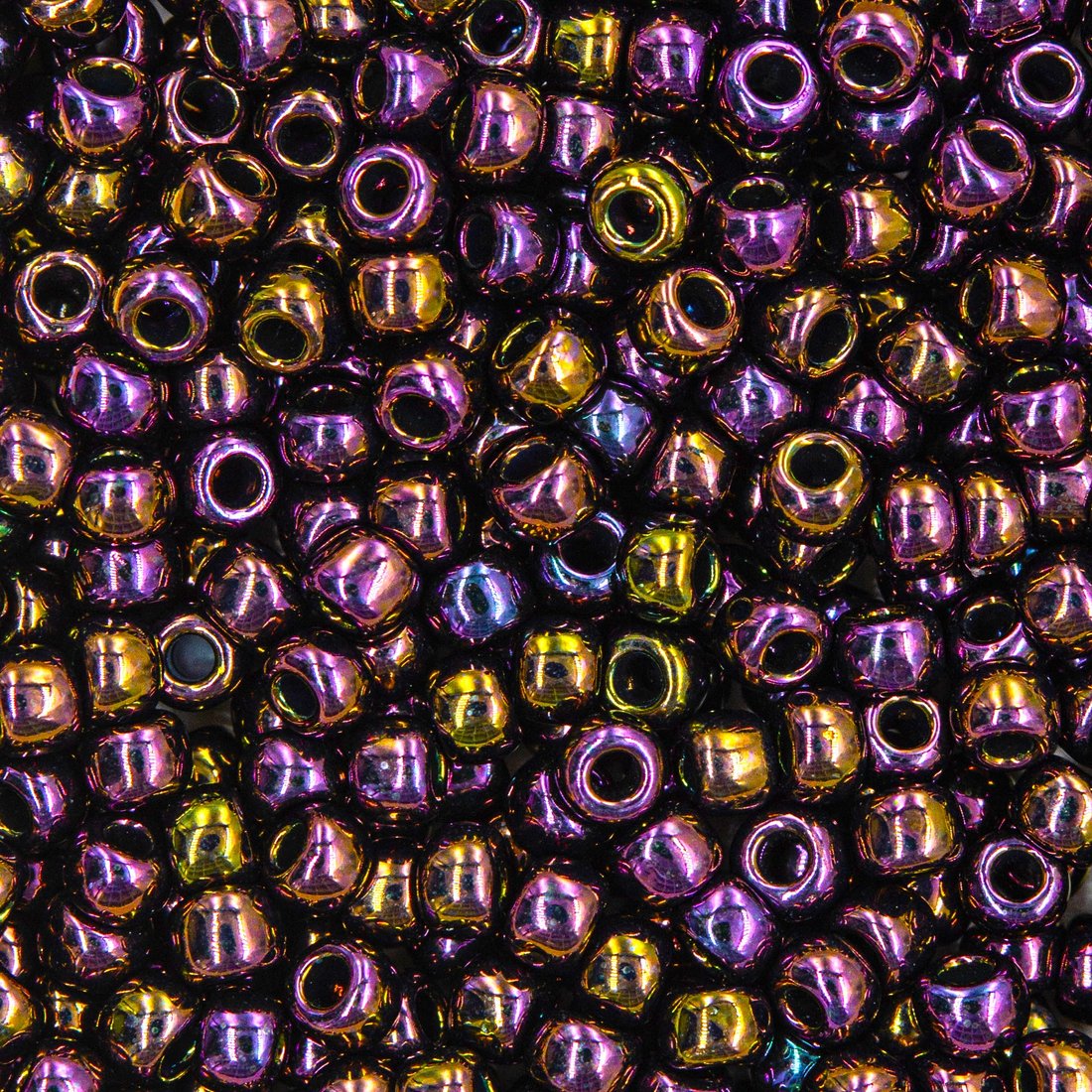 Японский бисер TOHO Round 8/0 (№85), металлизированный, непрозрачный глянцевый