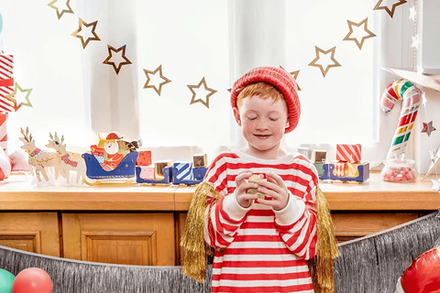 Набор мини-шаров "Санта" 5 шт.