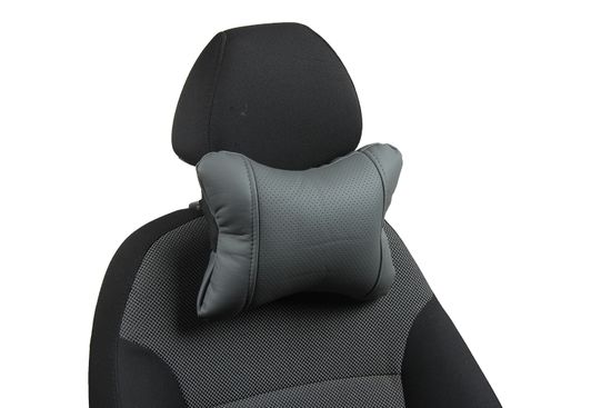 Автомобильная подушка "Косточка" под шею из экокожи