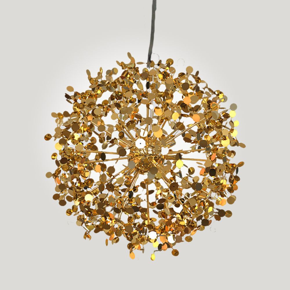 Подвесной светильник Tezani Argent Suspension Pendant lamp 85 gold D50