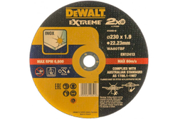 Круг отрезной EXTREME (для нержавеющей стали, 230x22.2x1.9 мм,тип 4) DEWALT DT43939