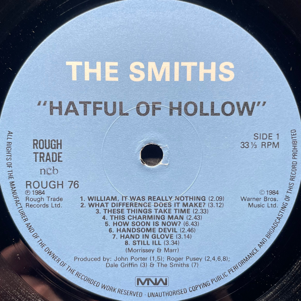 The Smiths - Hatful Of Hollow (Швеция 1984г.)