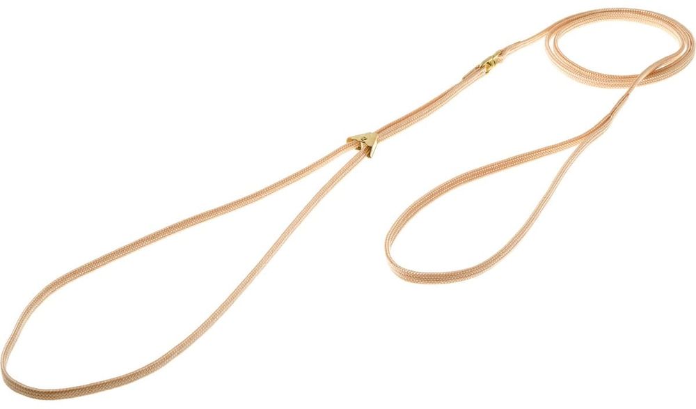 Ринговка (Hello Pet) с кольцом "золото" PEАG-05 (бежевая) Ринговка (Hello Pet) с кольцом "золото" PEАG-05 (бежевая)