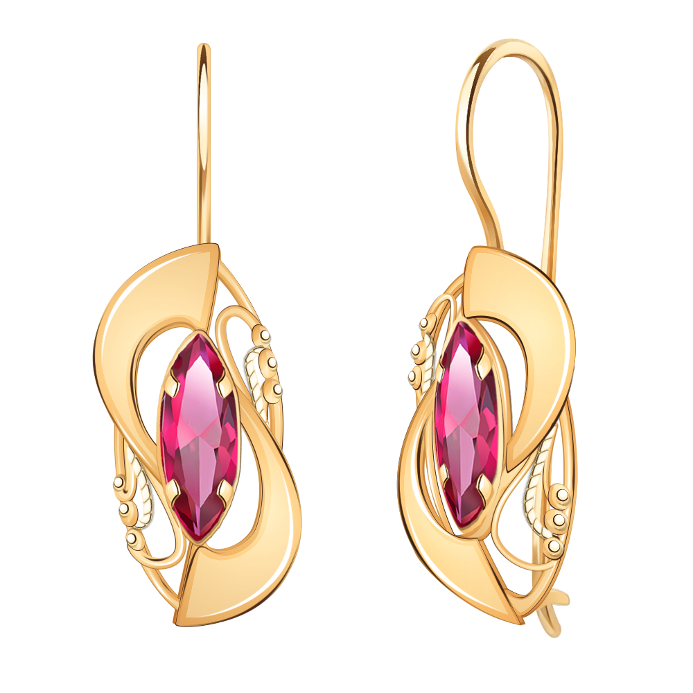 Серьги из золота 585 пробы