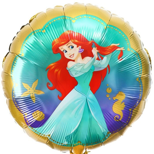 Шар фольгированный 18" «Ариэль», Принцессы, 1 шт