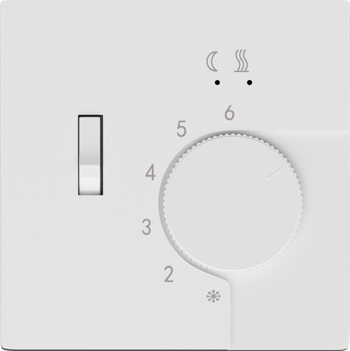 Накладка для регулятора температуры пола DTEF231, матовый белый, серия R98