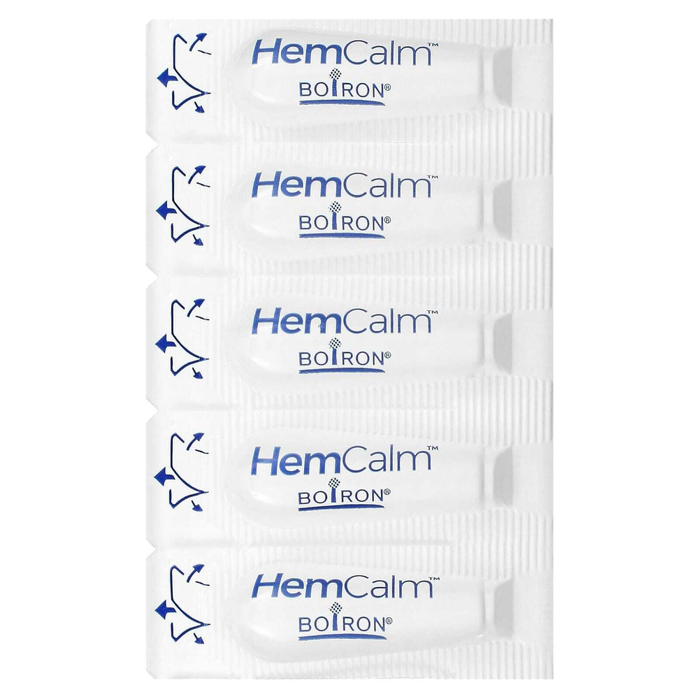 Boiron, HemCalm®, свечи, средство от геморроя, 10 свечей