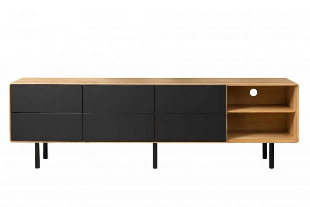 Тумба под ТВ2 лофт из массива дуба Киото 4.0.6