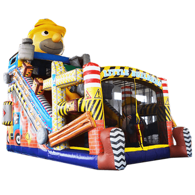 Коммерческий надувной батут "Большой строитель"