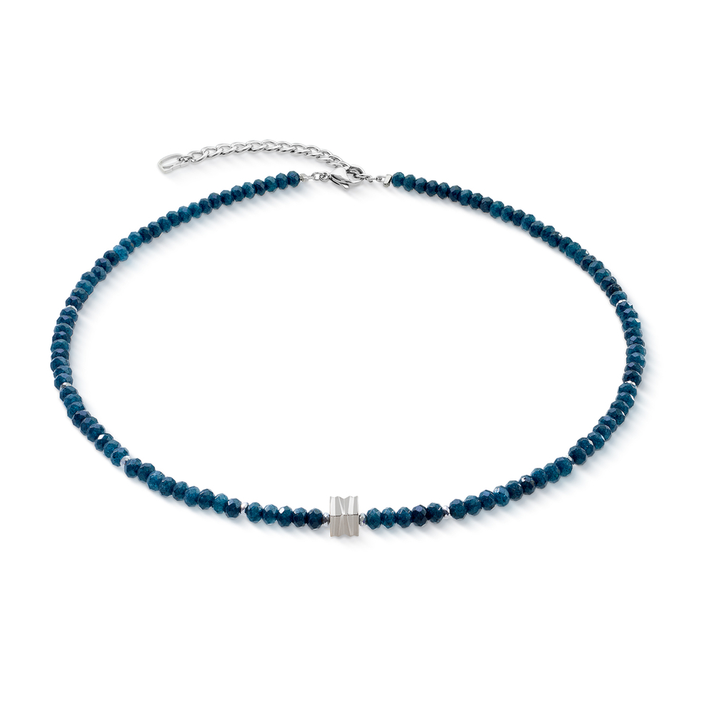 Колье Coeur de Lion Blue-Silver 3045/10-0717