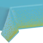 Скатерть «Руби» 137*183см цвет голубой, пвх
