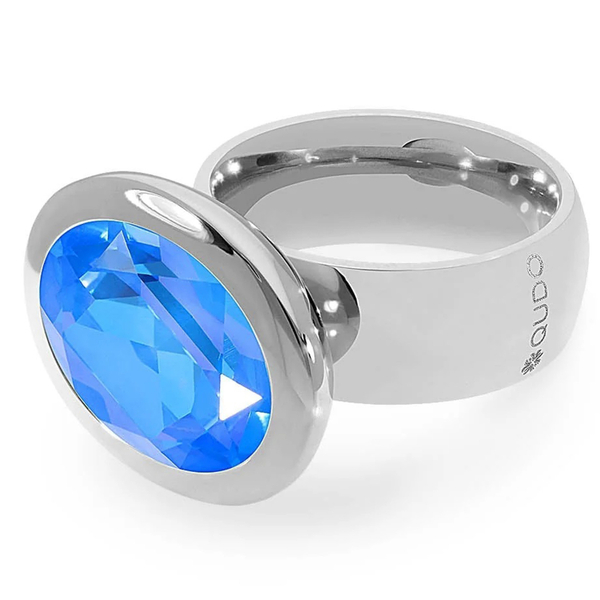 Кольцо Qudo TIVOLA big S royal blue delite  17.2 мм 651742/17.2 BL/S размер 17,2