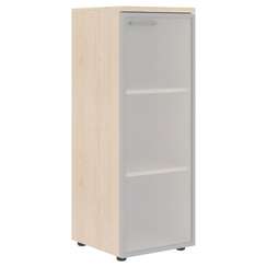 Шкаф колонка со стеклянной дверью в алюминиевой раме (R) и топом XMC 42.7(R)  432х432х1190 XTEN