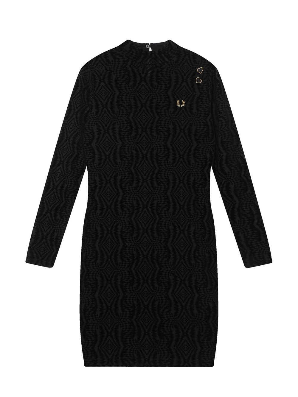 Платье Flock Print Mesh