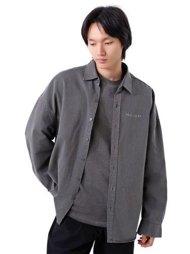 Плотная хлопковая рубашка The Puh графитового цвета