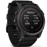 Смарт-часы GARMIN TACTIX 7 PRO Ballistics, Solar, с текстильным ремешком, черный, 010-02704-21