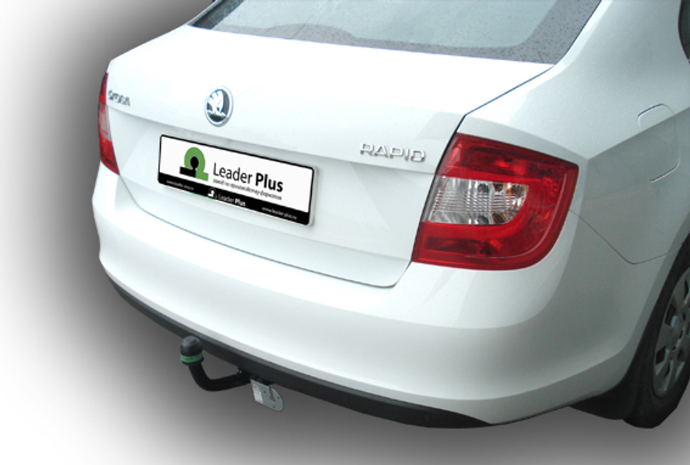Фаркоп(прицепное) Лидер-Плюс для VOLKSWAGEN POLO (седан, лифтбек) (6R1) 2010-.../ SKODA RAPID(лифтбек)(NH) 2012-...(паспорт и сертификат в комплекте)(без электрики)V125-A