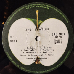 Винтажная виниловая пластинка LP The Beatles White Album (France 1978)