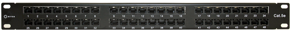 Патч-панель 19, 48xRJ45, UTP, Кат. 5е 5bites PPU55-06