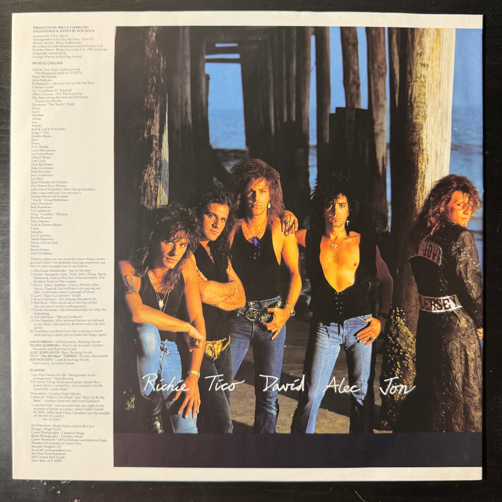 Виниловая пластинка Bon Jovi - New Jersey LP