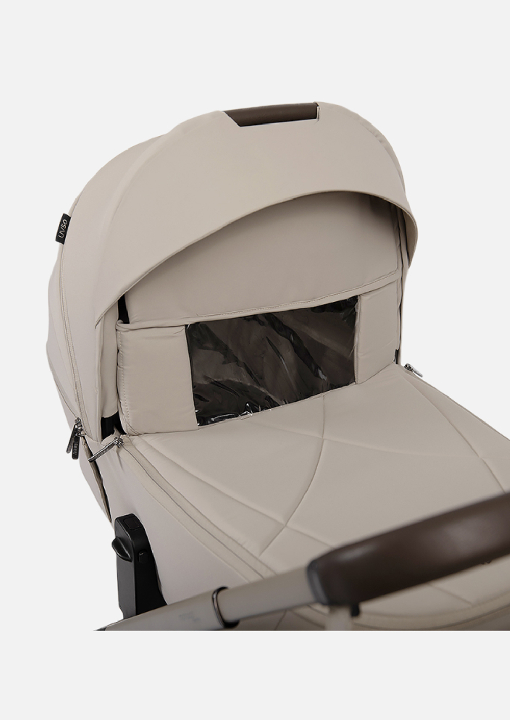 Peppy Коляска детская Monaco thermo 2 в 1 Latte (бежевый), рама серо-коричневая