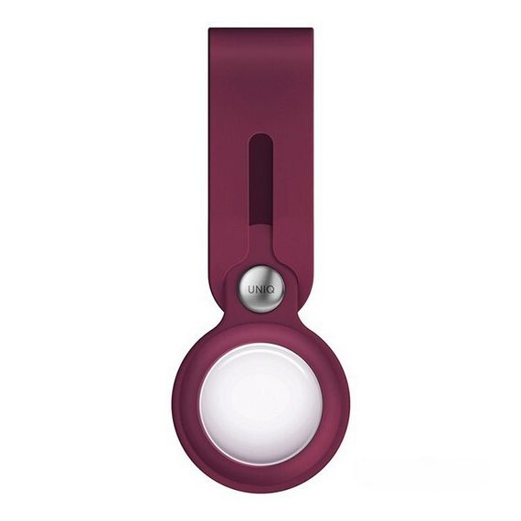 Чехол Uniq Vencer Silicone для Apple AirTag Бордовый (Maroon red) (AIRTAG-VENMRN)