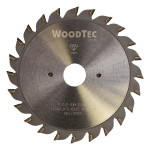 Алмазная подрезная пила WoodTec Ø120 x 2,8-3,6 x 2,0 x 20 Z=12+12 H6