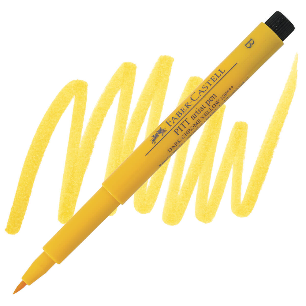 Faber-Castell Pitt Pen (B). 109 Dark Chrome Yellow