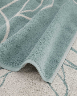 Полотенце 50х100 Cawo Atelier Floral 6239 47 голубое