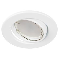 Светильник встраиваемый штампованный ЭРА ST2A WH под лампу MR16 GU5.3 поворотный белый