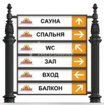 Указатель чугунный низкий
