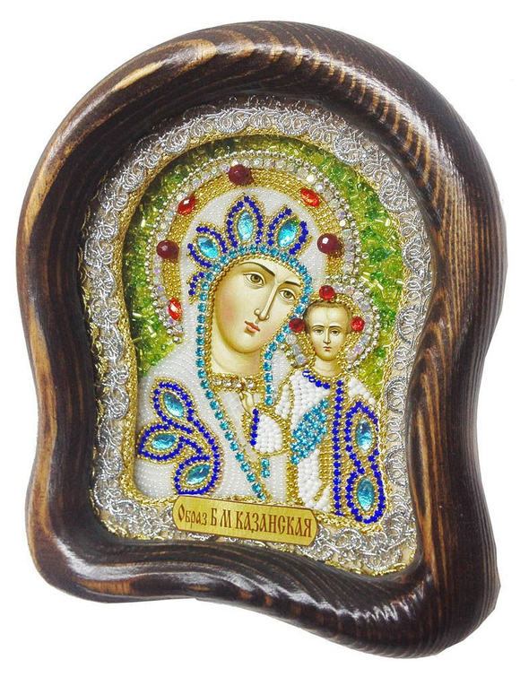 Икона Пресвятая Богородица Казанская бисер