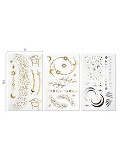 «Brilliant Makeup». Сияющий мэйкап. Набор из 30 татуировок.