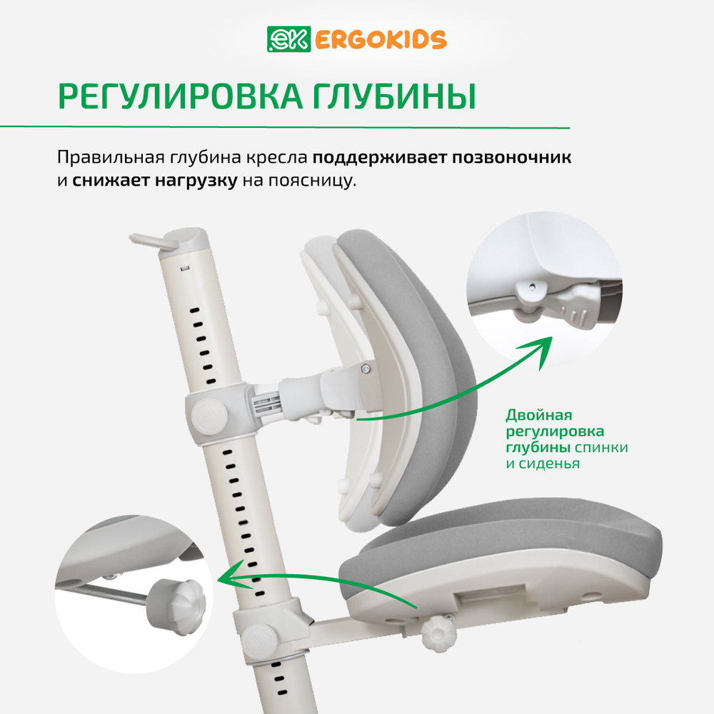 Стул для школьника Ergokids Ortoback
