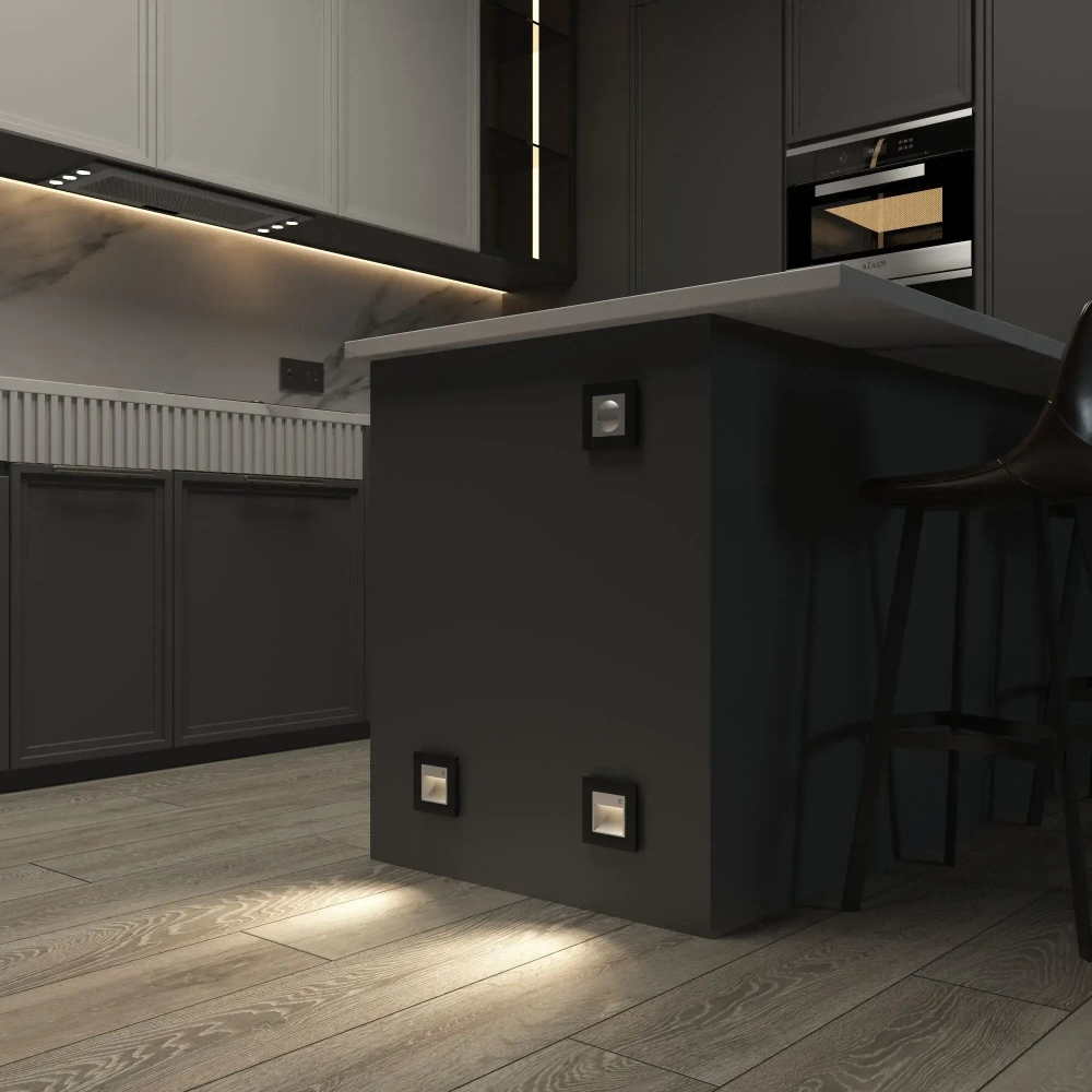 Датчик движения 500 Вт двухпроводный (серебряный матовый) W1155105