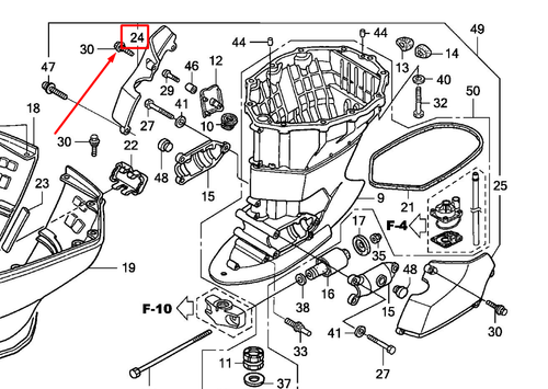 63731-ZY3-A12ZA COVER R. MOUNTING (LOWER) *NH282MU*