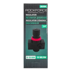 Регулятор давления воздуха 1/4''(F)x1/4''(F)(0-10bar,раб. температура 5°-60°) RockForce##Rock FORCE RF-BR2000