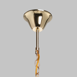 Люстра подвесная хрустальная для гостиной и спальни De City Бриз", 420Вт, площадь освещения 21м²