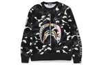 A Bathing Ape City Camo Shark Crewneck Ss24 черный