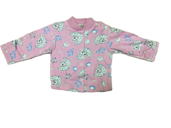 Кофточка длинный рукав из футера (100% хлопок с начесом) на кнопках с антицарапками на рост 56 см