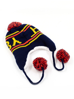 Шапка-ушанка трикотажная вязаная, 55-58