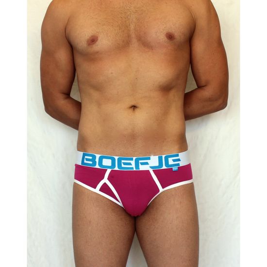 Мужские трусы брифы фуксия Boefje
