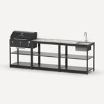 Мангальный комплекс Lounge M-106SB, 2.6 м, черный/серый каспий