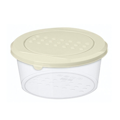 Контейнер для продуктов "Asti" круглый 0,5л (светло-бежевый)