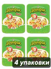 Лапша Доширак Плюс со вкусом курицы 105 г x 4 шт