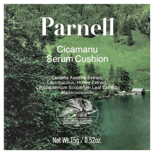Parnell, Cicamanu Serum Cushion, теплый крем 33W, 15 г (0,52 унции)