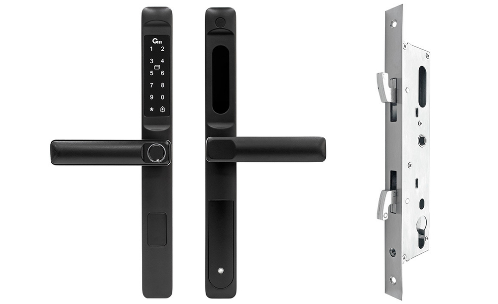 Умный узкопрофильный замок Gimmel F23 TTLock для раздвижных дверей